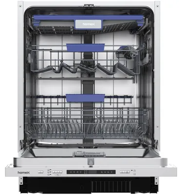 Produktbild von homeX DWFI601442A Geschirrspüler 60 cm, Spülmaschine vollintegrierbar - 14 Maßgedecke, 8 Programme, Einbaugeschirrspüler