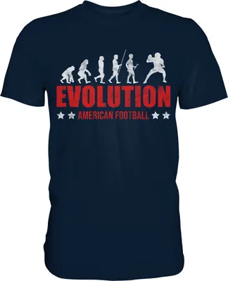 Produktbild von American Football Evolution T-Shirt – Navy / 3XL
