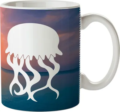 Produktbild von Mr. & Mrs. Panda Kinderbecher Qualle - Sonnenuntergang - Geschenk, Haferl, Meer, Pott, Kindertasse, Kunststoffbecher, Trinklernbecher