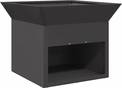 Produktbild von vidaXL Feuerstelle Schwarz 50 x 50 x 40 cm Stahl