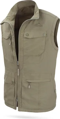 Produktbild von Herren Outdoorweste PFC-frei mit Sonnenschutzfaktor 50+ und Kordelzug