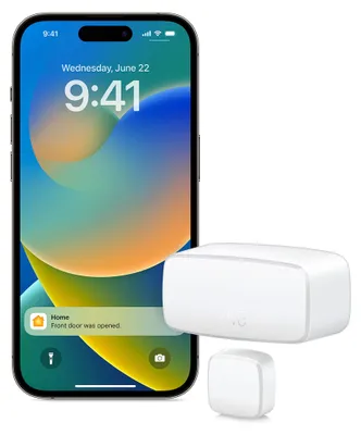 Immagine prodotto di Sensore di contatto intelligente per porte e finestre, con rilevamento dell'apertura e della chiusura, e controllo automatico di accessori