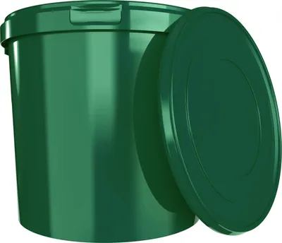 Produktbild von Eimer mit Deckel 10 L | Vorratseimer | Lebensmittelecht Grün | PP | 1 Stück