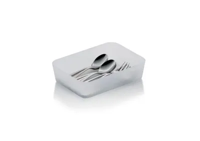 Produktbild von Kela Schubladeneinteiler Gaveta PP-Kunststoff weiß gefrostet 18x13x4,5cm, 11381
