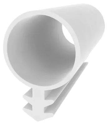 Produktbild von Schlauchdichtung für Holzfenster und Türen - Weiß - 8 Meter - Gummidichtung - 10 mm Durchmesser - Fenster- und Türdichtung - Zugluft- und Schallschutz