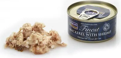 Immagine prodotto di FISH4CATS Cibo in scatola per gatti Finest sgombro con gamberetti 70 g