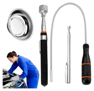 Produktbild von Magnetisches Aufhebewerkzeug mit drehbarem Metallgreifer für Mechaniker und Autoreparatur