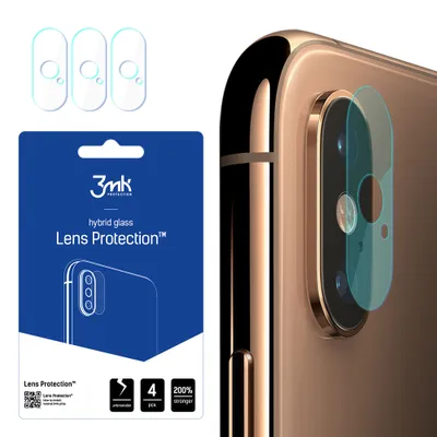 Produktbild von 3mk Hybridglas Lens Protection für Apple iPhone Xs Max Kamera Objektiv Kameralinse 0,16mm 6H (4 Stück)