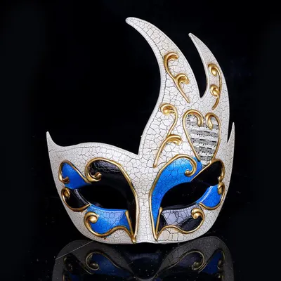 Productafbeelding van Venetiaans halfmasker, feestmasker, masker voor een carnaval, Venetiaanse kostuums
