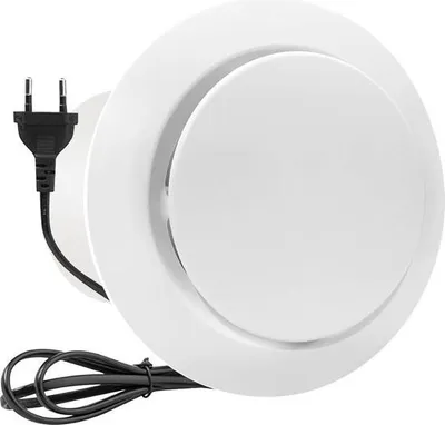 Produktbild von 100-mm-Badlüfter mit leiser Abluft – für Bad, WC, Küche, Garage – energiesparender Wirbellüfter mit Rückschlagventil – 10 cm