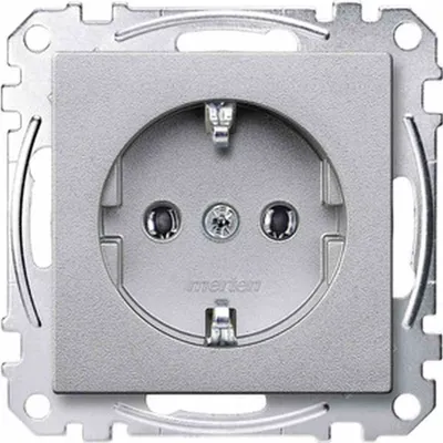 Productafbeelding van Merten SCHUKO-stopcontact StK MEG2301-0460, aluminium, systeem M