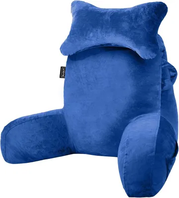 Zdjęcie produktu dla Poduszka do czytania 23" x 16", z podłokietnikami i kieszonkami, do łóżka