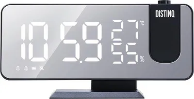 Productafbeelding van Wekkerradio met projectie en USB - projectiewekker met weerstation en temperatuurweergave