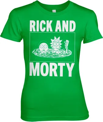 Produktbild von Rick And Morty Girly Tee - XX-Large - Green