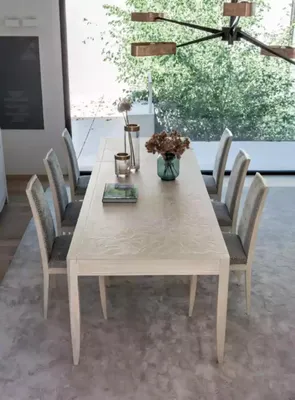 Produktbild von Stuhl Gruppe Garnitur Tisch 6x Stühle Esszimmer Design Holz Essgruppe 7tlg