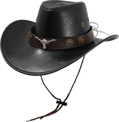 Obrázok produktu pre Pánsky klobúk Texas - Čierny Western Klobúk pre Štýlových Mužov KP37181