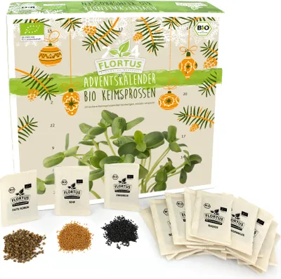 Produktbild von BIO Keimsprossen Adventskalender | Adventskalender von FLORTUS