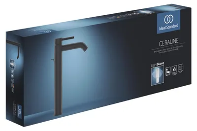 Immagine prodotto di Ideal Standard Ceraline Robinetterie de lavabo monocommande, avec socle rallongé, avec vidage, BC194XG, BC194XG