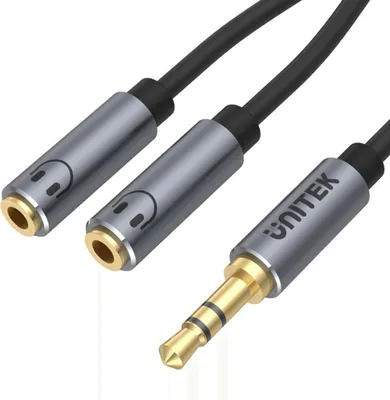 Image de Unitek - 3.5mm mini jack cable (m) - 2X 3.5mm (f) ; y-c956abk