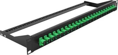 Produktbild von DELOCK 19" LWL Patchpanel 24 Port SC Simplex grün