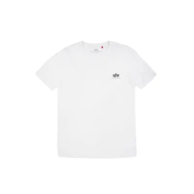 Produktbild von Alpha Industries Basic T Small Logo Herren Rundhals 188505 white 3XL