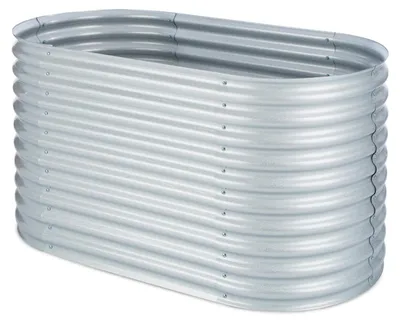 Obrázek produktu pro Blumfeldt High Grow, vyvýšený záhon, 1.6 m, pozinkovaný hliník, stříbrný