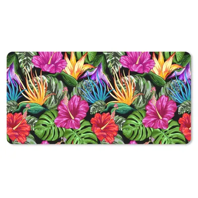 Produktbild von MuchoWow® Schreibtischunterlage Tropisch - Muster - Monstera 80x40 cm - XXL Mauspad - Gaming Mauspad