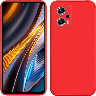 Produktbild von Xiaomi Poco X4 GT 5G Hülle, Flüssig Silikon Weich Gummi Schutzhülle für Xiaomi Poco X4 GT 5G Rot