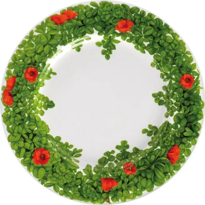Produktbild von Taitù Prati Italiani - Teller flach 27 cm, Blume rot