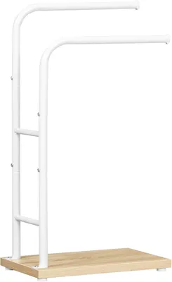 Produktbild von Handtuchhalter Stehend mit 2 Stangen, 40 x 24 x 80,5 cm, für Badetücher, Weiß