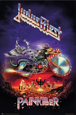 Immagine prodotto di Judas Priest - Poster - Painkiller + 1 Ü-Poster dimensioni 61x91,5cm