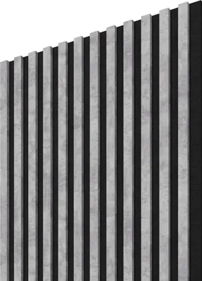 Produktbild von STEGU Linea Acoustic PROline Akustikpaneele Holz 240x60 cm,5 cm Urban/Schwarz