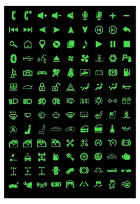 Glow-in-the-Dark-Aufkleber für Auto-Schalter, leuchtend (Nr. 2)