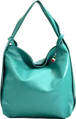 Produktbild von Florence Leder Tasche Rucksack Schultertasche Cityrucksack türkis OTF611T
