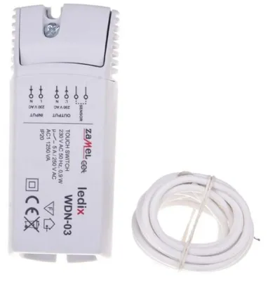 Produktbild von Berührungsschalter 230 V AC 300 W zum Ein-/Ausschalten von Beleuchtung durch Berührung WDN-03 LDX10000053