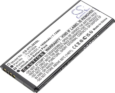 Produktbild von TECHTEK Akku Kompatibel mit [Alcatel] OT-5005R, OT-5033A, OT-5033D, OT-5033J, OT-5033Q, OT-5033T, OT-5033X, OT-5033Y, OT-A501DL Ersetzt TLi019DA