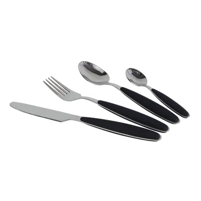 Produktbild von gimex Besteckset Edelstahl 6960913 16-tlg. spülmaschinengeeignet schwarz