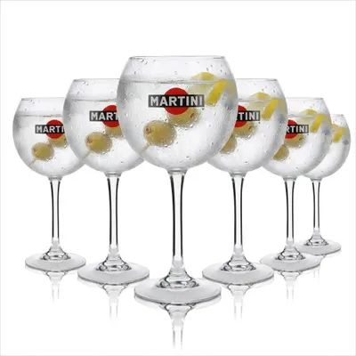 Produktbild von 6x Martini Glas 0,47l Ballon Stiel Kelch Kugel Gläser Longdrink Cocktail Gastro