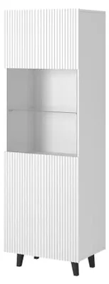 Obrázok produktu pre Vitrína PAFOSS 60x40x182cm biela matná