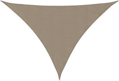Immagine prodotto di Tenda da sole - Triangolare - 3 x 3 x 4,24 m - Marrone - Tessuto Oxford con rivestimento inPoliuretano- Resistente all'acqua e ai raggi UV - Protezione per balconi, giardini e terrazze - Con aste di fissaggio
