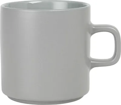 Produktbild von blomus Pilar Tasse, Mirage Grey, Keramik, H 9 cm, T 11.5 cm, Ø 8.5 cm, V 0.25 l, 63724