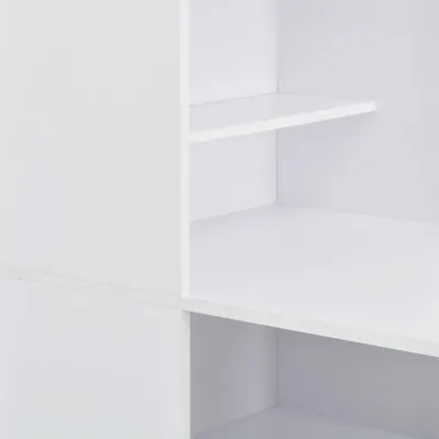Zdjęcie produktu dla vidaXL Stolik barowy z szafką biały 115 x 59 x 200 cm