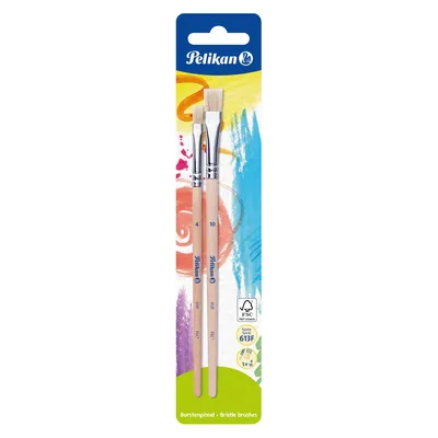 Produktbild von Pelikan 613F Pinsel-Set Größe 4,10, 2-teilig