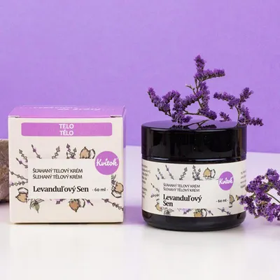 Obrázek produktu pro Kvitok Šlehaný tělový krém Levandulový sen 60 ml