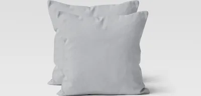 Produktbild von Jersey Kissenhüllen 2er Set 100% Baumwolle superweich Kopfkissenhülle Bettkissenbezug Kopfkissenbezug Kissenbezg 40x40 cm silber