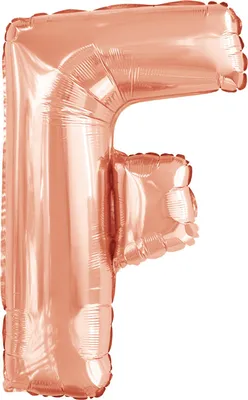 Image de Ballon en plastique lettre F or rose - 88cm