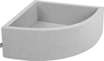 Immagine prodotto di KiddyMoon quarter ecking ball piscina per palline da bagno 90x30cm/nessuna pallina ? 7cm pozzetti per palline da giocare nella vasca da bagno per i più piccoli,  eu, colore grigio chiaro