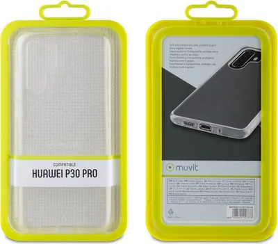 Produktbild von Muvit Cristal Soft Case Huawei P30 Pro Silicone Handyhülle Durchsichtig  Durchsichtig One Size