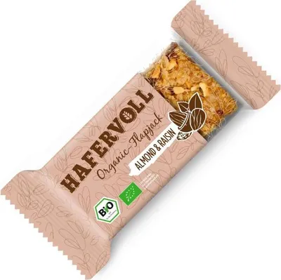 Produktbild von Hafervoll Organic-Flapjack Almond & Raisin 60g