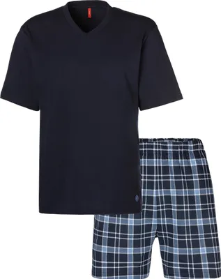 Produktbild von s.Oliver Pyjama 2 -teilig marine-blau-kariert Größe 60/62